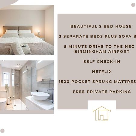 Stunning Abode 5 Min From Nec & Bhx, Pets Allowed Marston Green Exterior foto